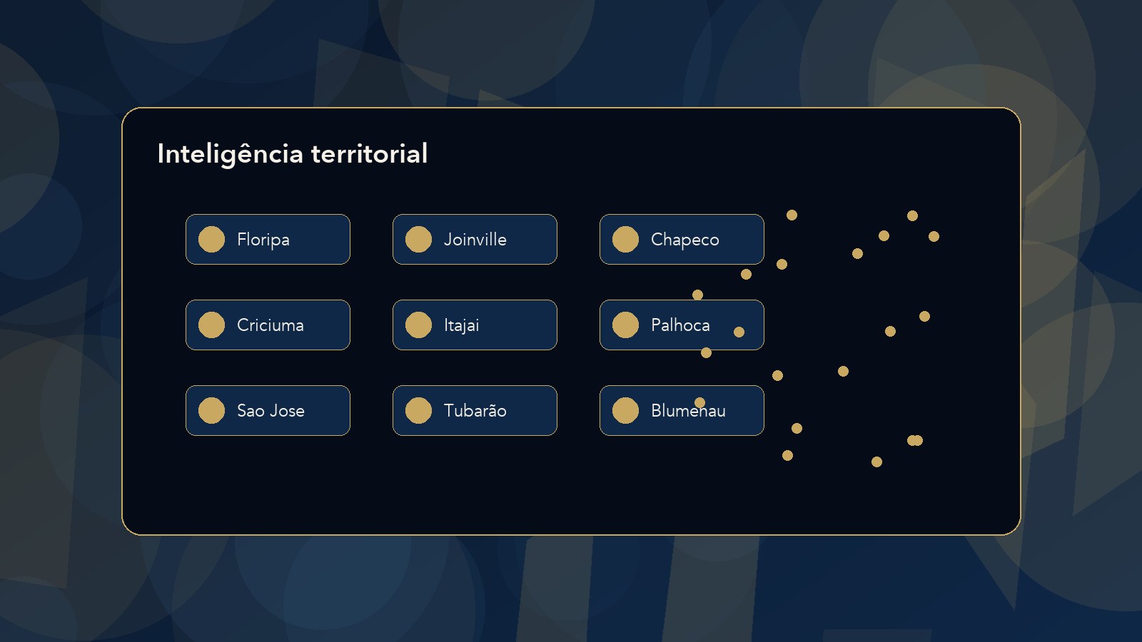Mapa de inteligência territorial para operação política